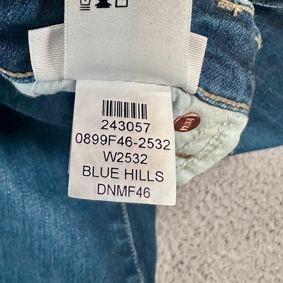 Paige Skyline Ankle Peg Jeans Women 25 Blue Skinny Denim Stretch Slim Fit Casual - Picture 8 of 9